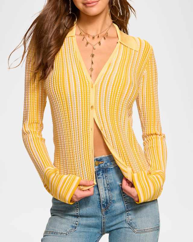 Ivana Striped Cardigan